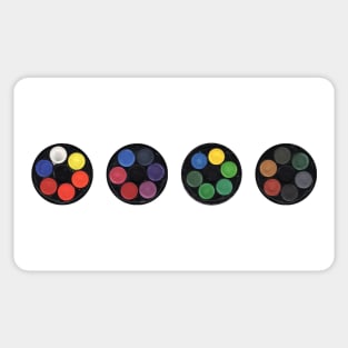 Watercolor wheels Sticker